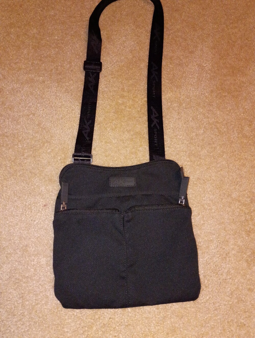 AK-47 Black Men's Compact Messenger Crossbody Bag